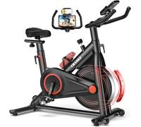 CHAOKE Exercise Bike, Exercise Equipment for Home Use 360LBS Capacity, Fully Adjustable Magnetic Resistance Silent Stationary Bike, Comfortable Seat, Large Tablet Holder for Home Gym Workout Training