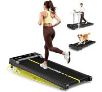 CHAOKE Walking Pad with 9% Incline - Under Desk Treadmill with App, 2.7HP 1-10KM/H Running Machine Built-in Speaker One-Piece Molded, 330 lbs Capacity, Jogging Machine for Home Office