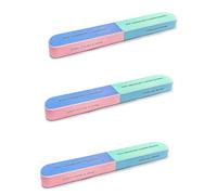 CHAOMAO 7-in-1 Nail File and Buffer Block Set (Pack of 3) - Professional Salon-Style Shine for Natural, Gel & Acrylic Nails, Color-Coded Steps, Travel Size