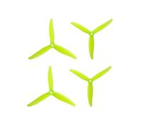 ChaonGhemieux 4.9 Inch 4935 PC Freestyle Drone Propeller, 2Pcs CW and 2Pcs CCW Three-blade Prop Blades for FPV Freestyle(Yellow)