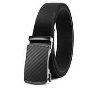 CHAOREN Elastic Belts for Men - Mens Belts Elasticated 1 3/8" for Casual and Golf Trousers - Stretch Belts with Ratchet Buckle
