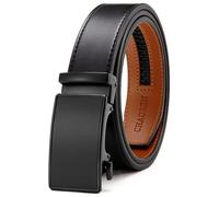 CHAOREN Leather Belts for Men - Ratchet Mens Belt Leather 1 3/8"(35mm) Adjustable, Cut to Fit