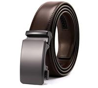 CHAOREN Ratchet Belts for Men, Mens Belt Leather, 1 3/8" Adjustable Fit | 5mm Precision Adjustment for Perfect Fit, Durable Leather, Trim-to-Fit, Dress & Casual Wear, Great Gift Choice