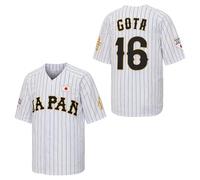 chaorunmaoyi Men's Ohtani #16 Japan Hip Hop Short Sleeves Baseball Jerseys Stitched White Size M, White