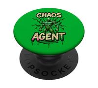 Chaos Agent of Mayhem - Matrix Dropout, Fun Graffiti Graphic PopSockets Adhesive PopGrip