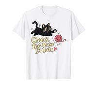 Chaos But Make It Cute Cat Yarn Lover Value Graphic T-Shirt