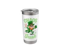 Chaos But Make It Irish Funny St. Patrick's Day Celebration Stainless Steel Insulated Tumbler