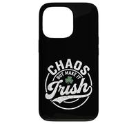Chaos But Make It Irish Lucky Clover Case for iPhone 13 Pro