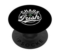 Chaos But Make It Irish Lucky Clover PopSockets Adhesive PopGrip