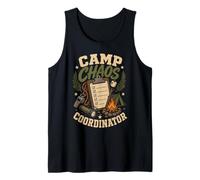 Chaos Camp Coordinator Summer Camp Staff Humor Tank Top