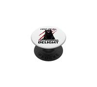chaos cat cat black tom zoomies sarcasm cats PopSockets Adhesive PopGrip