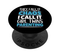 Chaos Coordinator Father - twin daughters PopSockets Adhesive PopGrip