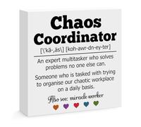 Chaos Coordinator Gifts Thank You Gifts for Women Boss Manager Colleague Employee Appreciation Gifts for Teacher Nurse Office Desk Sign Decor Administrative Professional Day Gift