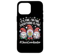 Chaos Coordinator Gnome Everything Is Fine Funny Christmas Case for iPhone 16 Pro Max