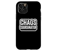Chaos Coordinator Mens Kindergarten School Teacher Funny Fun Case for iPhone 11 Pro