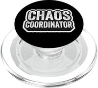 Chaos Coordinator Mens Kindergarten School Teacher Funny Fun PopSockets PopGrip for MagSafe