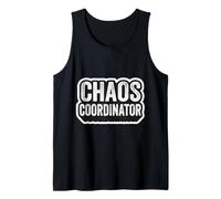 Chaos Coordinator Mens Kindergarten School Teacher Funny Fun Tank Top