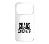 Chaos Coordinator Mom Boss Mom Life Coffee Humor Case for iPhone 17 Pro