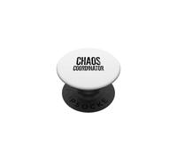 Chaos Coordinator Mom Boss Mom Life Coffee Humor PopSockets Adhesive PopGrip