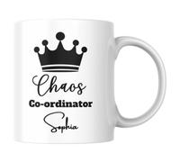Chaos Coordinator Mug, Personalised Chaos Coordinator Mug, Funny Mug for Work Colleagues, Friends or Partner, Funny Mug for Women, Men, Work Colleagues