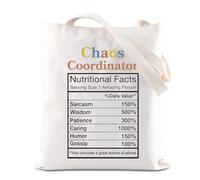 Chaos Coordinator Shopping Bag Boss Lady Gift Team Mom Tote Bag Team Manager Gift Admin Coordinator Gift (Chaos Tote)