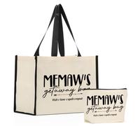 Chaos Coordinator Sunshine Tote & Makeup Bag - Work & Retirement Gifts, Memaw Getaway Bag, L