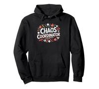 Chaos Coordinator Teacher Pencil Apple Vintage School Funny Pullover Hoodie