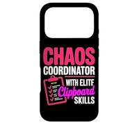 CHAOS COORDINATOR WITH ELITE CLIPBOARD SKILLS Case for iPhone 17 Pro