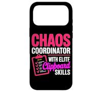 CHAOS COORDINATOR WITH ELITE CLIPBOARD SKILLS Case for iPhone 17 Pro Max