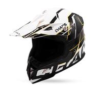 Chaos CS-1 Adult Motocross Crash Helmet (Ice White, S (55-56cm))