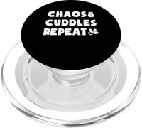 Chaos Cuddles Repeat Twin Mom Mother Of Twins PopSockets PopGrip for MagSafe