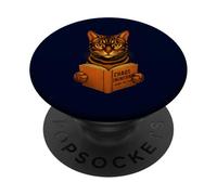 Chaos Engineering Home Edition Book Funny Cat Engineer Humor PopSockets Adhesive PopGrip