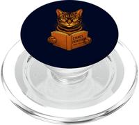 Chaos Engineering Home Edition Book Funny Cat Engineer Humor PopSockets PopGrip for MagSafe