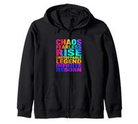Chaos Fearless Rise Unstoppable Legend Infinite Reborn Gift Zip Hoodie