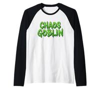 Chaos Goblin Funny Mythical Gamers Who Enjoy Chaotic Gaming Raglan Baseball Tee