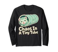 Chaos in A Tiny Tube Ferret Long Sleeve T-Shirt