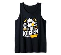 Chaos in The Kitchen Funny Home Cooking Chef Tank Top