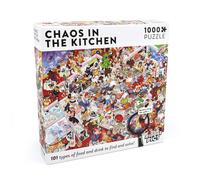 Chaos in the Kitchen: Jigsaw Puzzle with 101 Hidden Food and Drinks to Discover, for Food Lovers and Perfect as a Gift