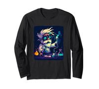 Chaos in the Lab with a Wacky Mad Scientist Style Long Sleeve T-Shirt