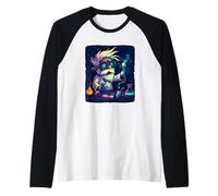 Chaos in the Lab with a Wacky Mad Scientist Style Raglan Baseball Tee