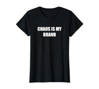 Chaos is My Brand T-Shirt, Women, Black, S