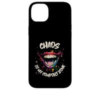 Chaos Is My Comfort Zone (Funny Statement & Clown Graphic) Case for iPhone 14 Plus