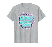 Chaos is My Comfort Zone I Love Mentally Unstable Women T-Shirt, Men, Heather Grey, 6XL