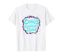 Chaos is My Comfort Zone I Love Mentally Unstable Women T-Shirt, Men, White, 6XL