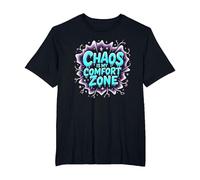 Chaos is My Comfort Zone I Love Mentally Unstable Women T-Shirt, Men's Big and Tall, Black, 4X Tall