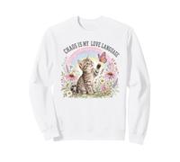 Chaos Is My Love Language Cat Kitten Rainbow Sweatshirt
