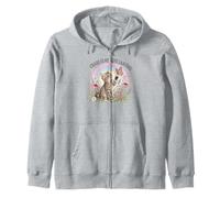 Chaos Is My Love Language Cat Kitten Rainbow Zip Hoodie