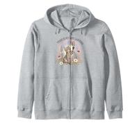 Chaos Is My Love Language Cute Kitten Cat Rainbow Zip Hoodie