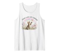 Chaos is My Love Language Cute Kitten Rainbow Tank Top