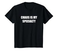 Chaos is My Specialty T-Shirt, Kids, Black, 4 Years
